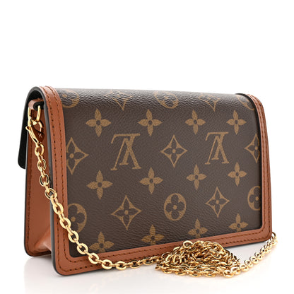 Louis Vuitton Reverse Monogram Dauphine Chain Wallet 3 of 10