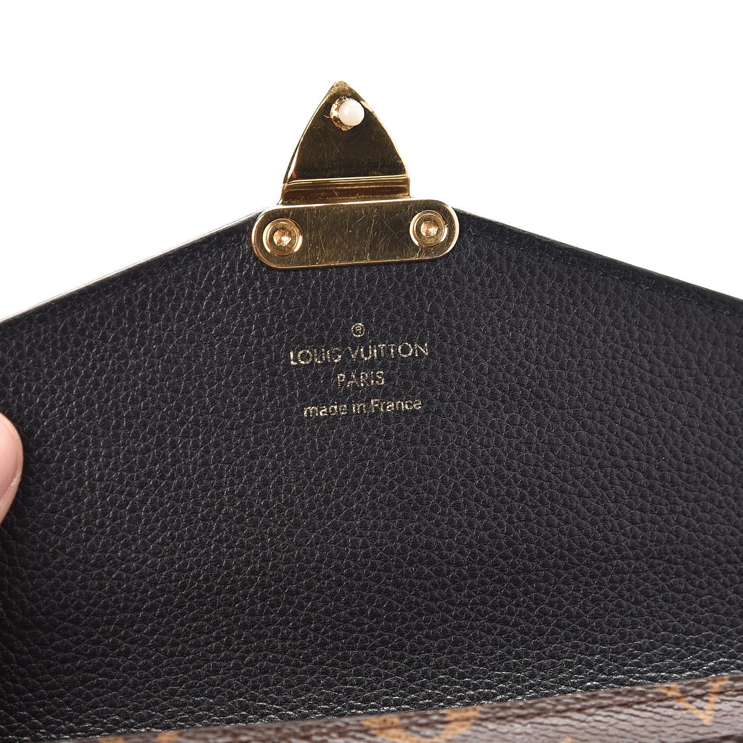 Louis Vuitton Monogram Pallas Wallet Black 6 of 7
