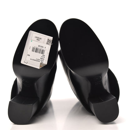 Chanel Calfskin Pearl CC Short Boots 35.5 Black 5 of 8