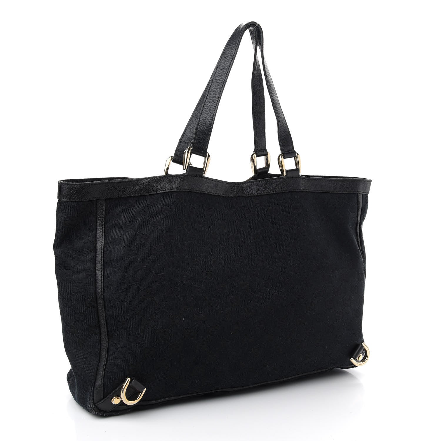 Gucci Monogram Large Abbey Tote Black 3 of 9
