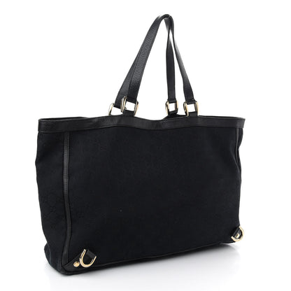 Gucci Monogram Large Abbey Tote Black 3 of 9
