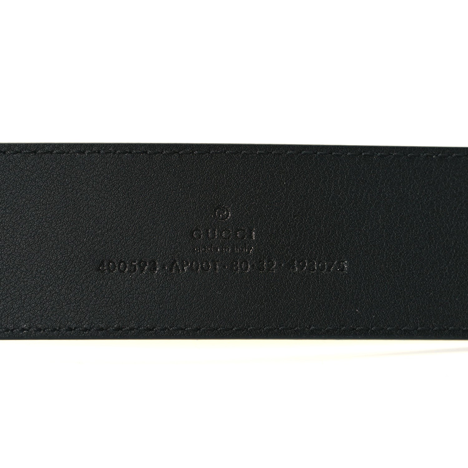 Gucci Calfskin Double G 40mm Belt 80 32 Black 4 of 5