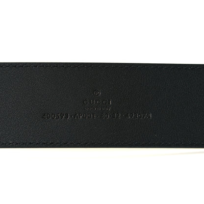 Gucci Calfskin Double G 40mm Belt 80 32 Black 4 of 5