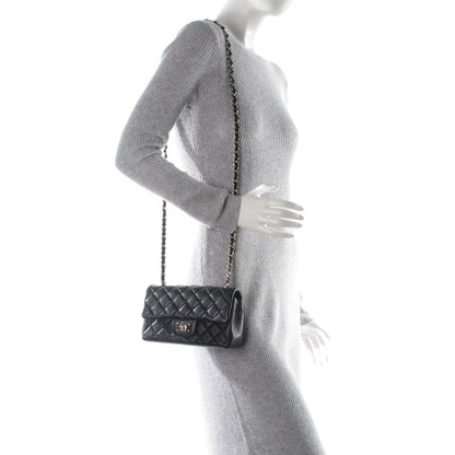 Chanel Lambskin Quilted Mini Rectangular Flap Black 2 of 7
