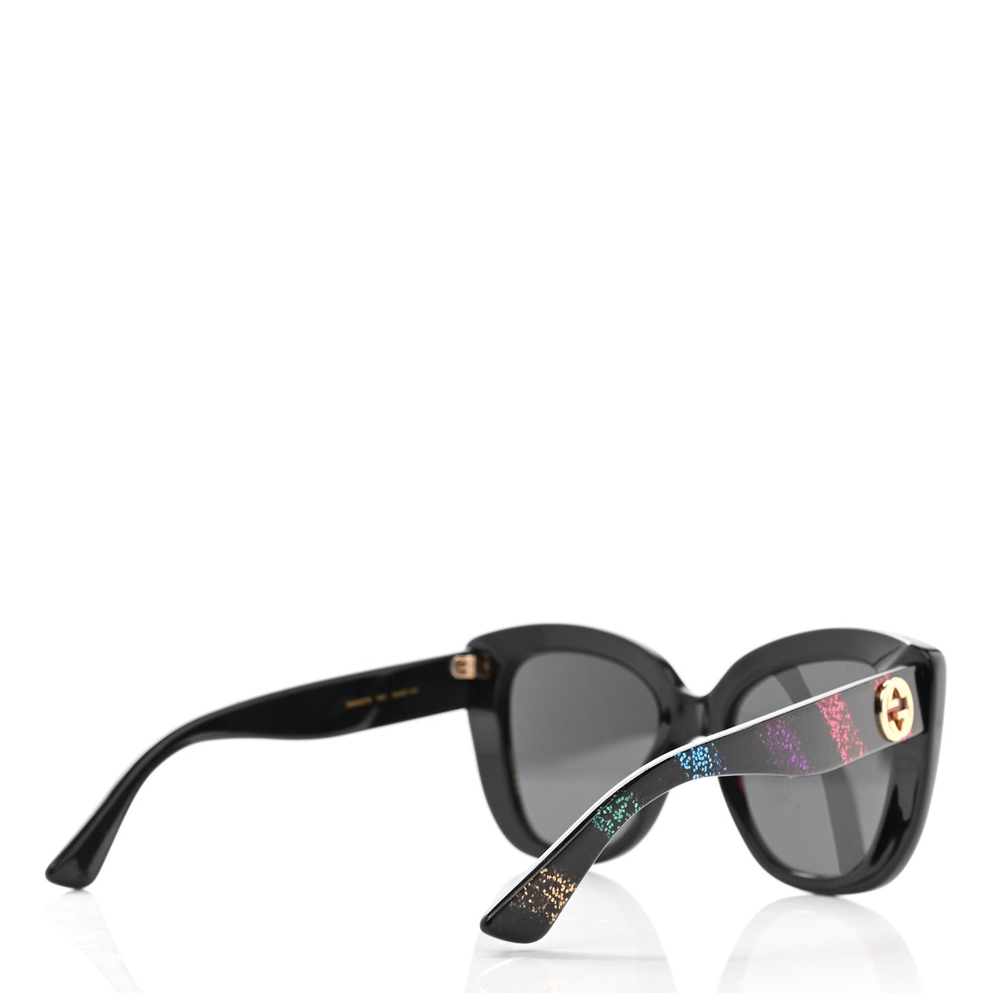 Acetate Glitter Sunglasses GG0327S Black