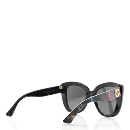 Gucci Acetate Glitter Sunglasses GG0327S Black 4 of 8
