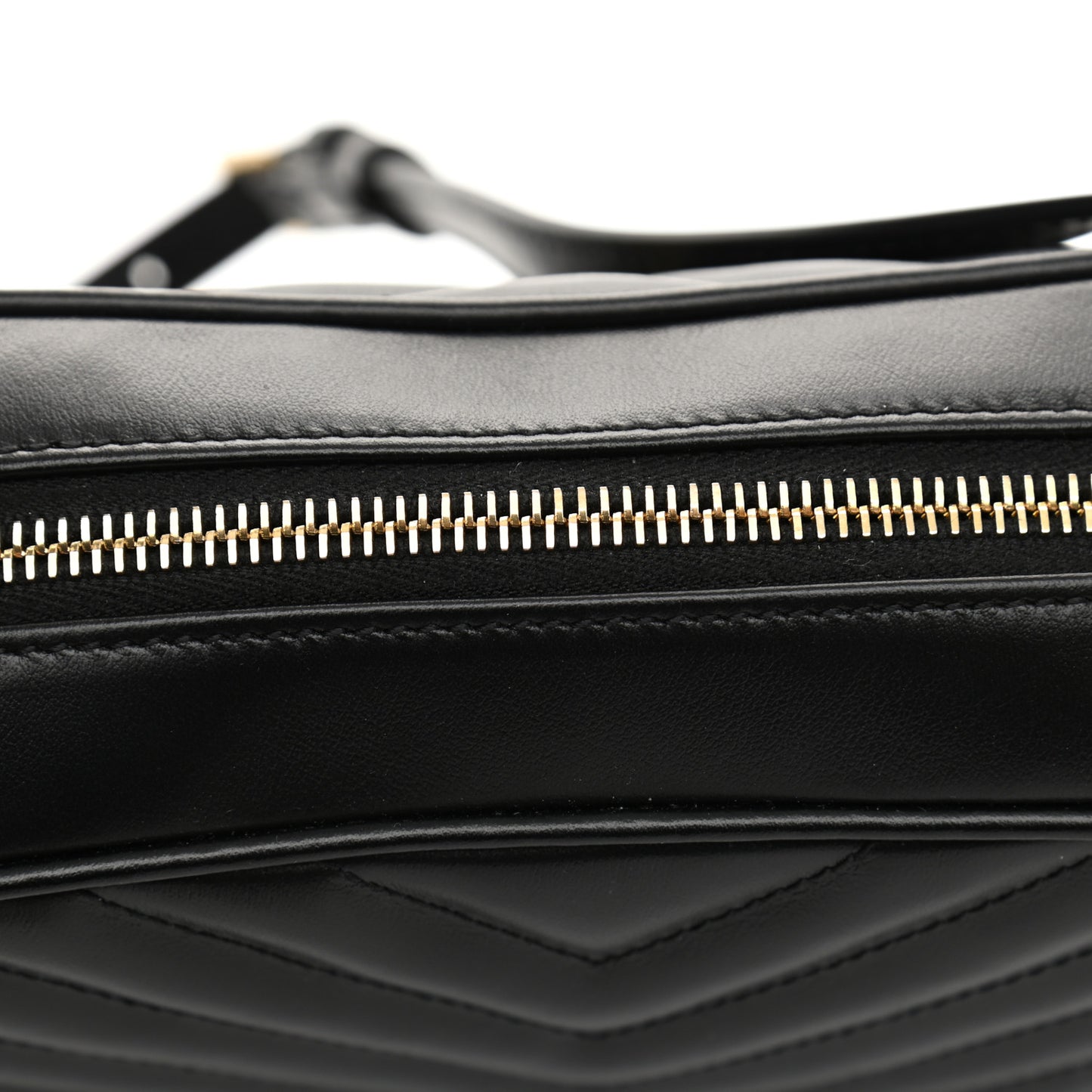 Calfskin Matelasse Monogram Lou Camera Bag Black
