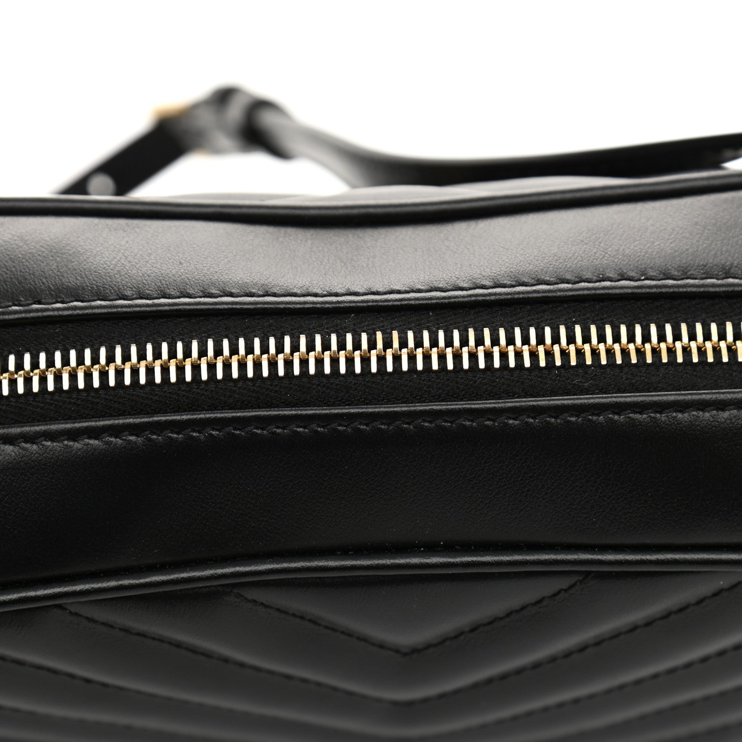 Saint Laurent Calfskin Matelasse Monogram Lou Camera Bag Black 11 of 11