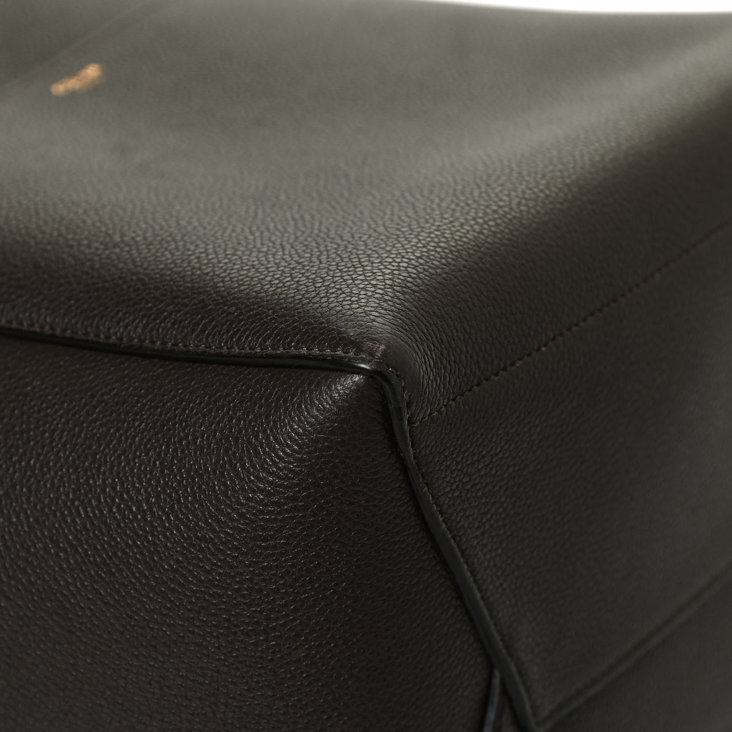 Celine Soft Grained Calfskin Sangle Bucket Bag Brown 10 of 10