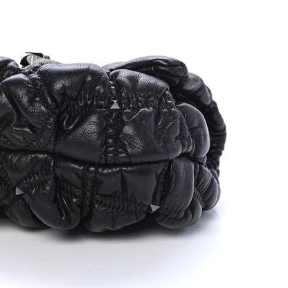 Valentino Garavani Nappa Small Spikeme Shoulder Bag Black 7 of 7