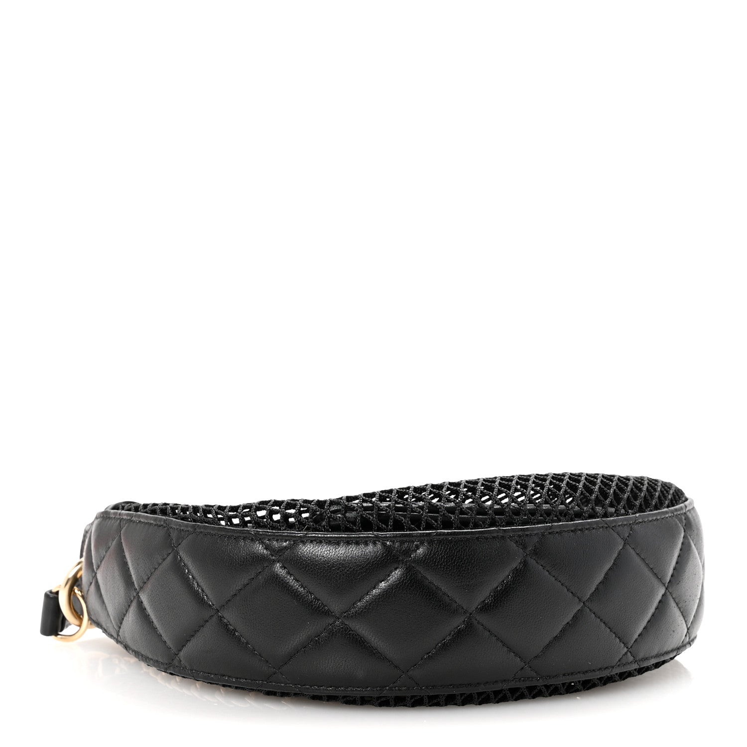 Chanel Mesh Shiny Lambskin Chain Hobo Black 5 of 12
