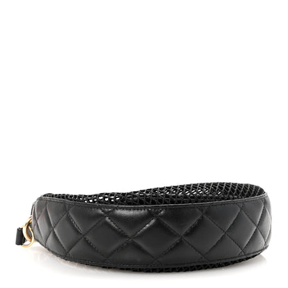 Chanel Mesh Shiny Lambskin Chain Hobo Black 5 of 12