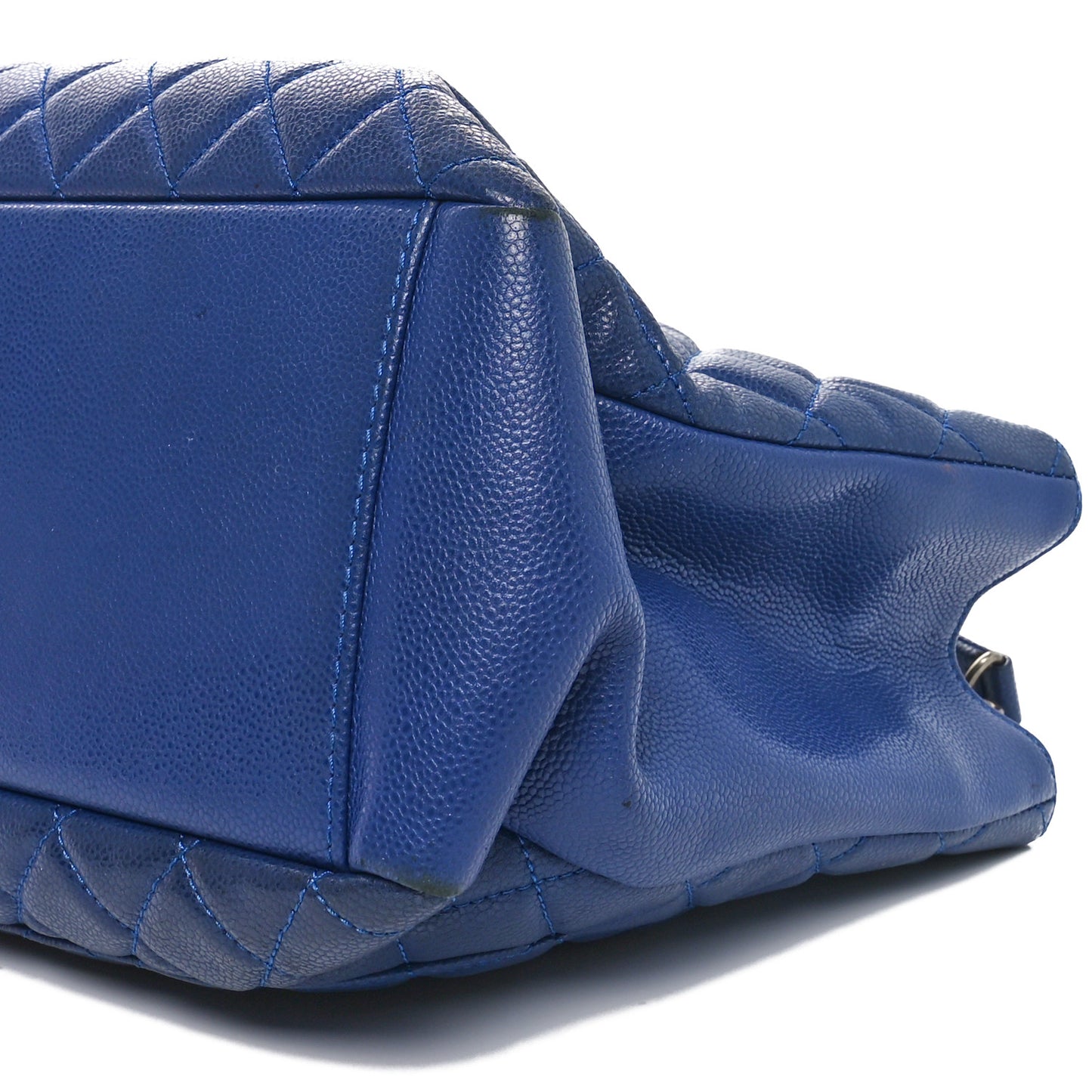 Caviar Quilted Grand Shopping Tote GST Blue