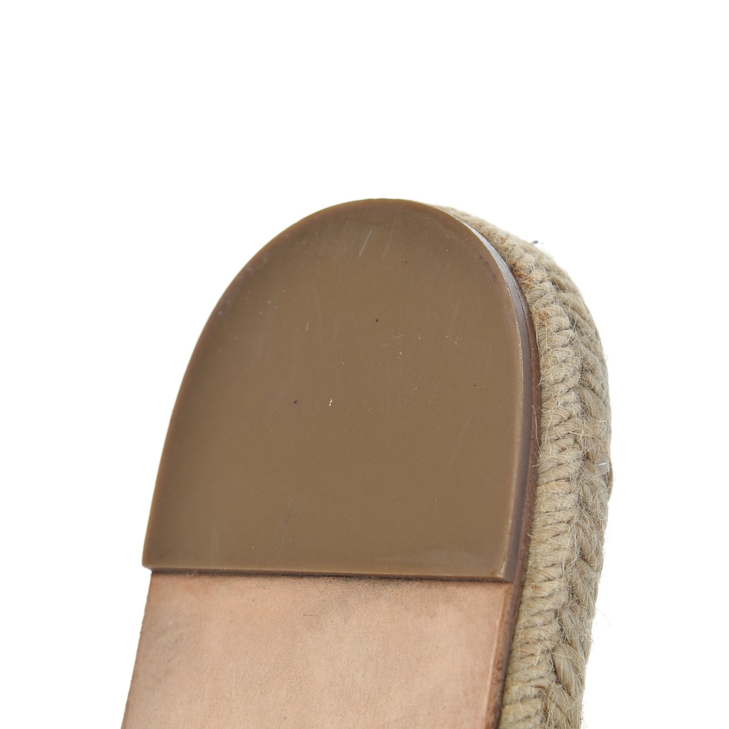 Lambskin Espadrille Mules 42 Light Grey