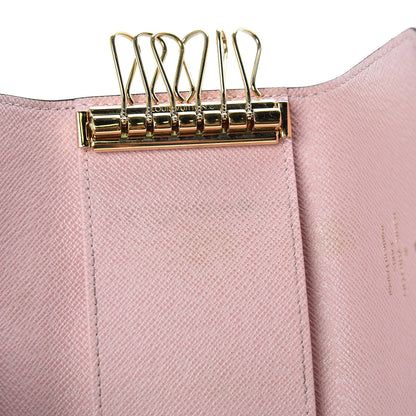 Louis Vuitton Damier Ebene Multicles 6 Key Holder Rose Ballerine 11 of 14