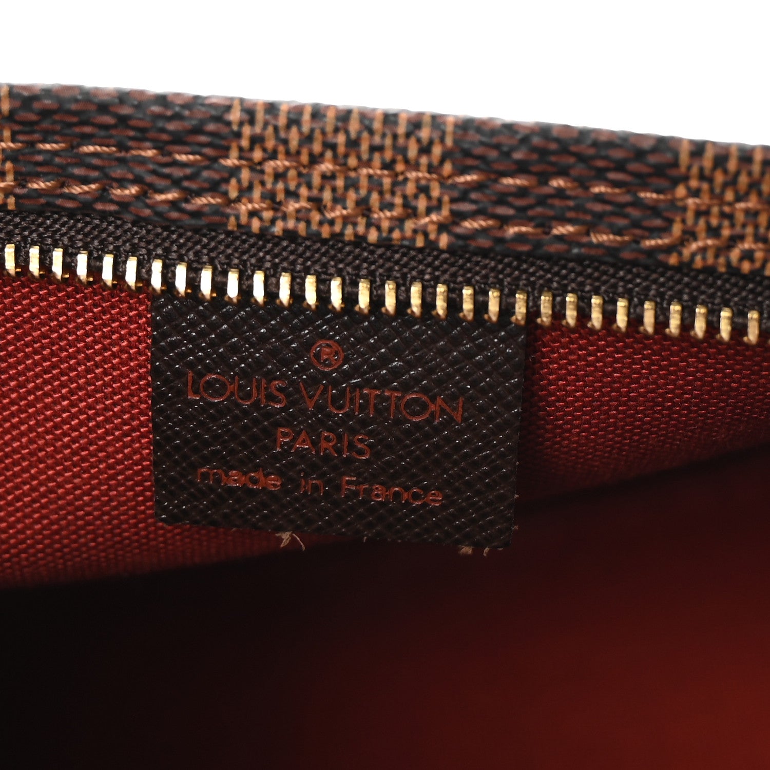 Louis Vuitton Damier Ebene Trousse Make Up Bag Pochette 6 of 8