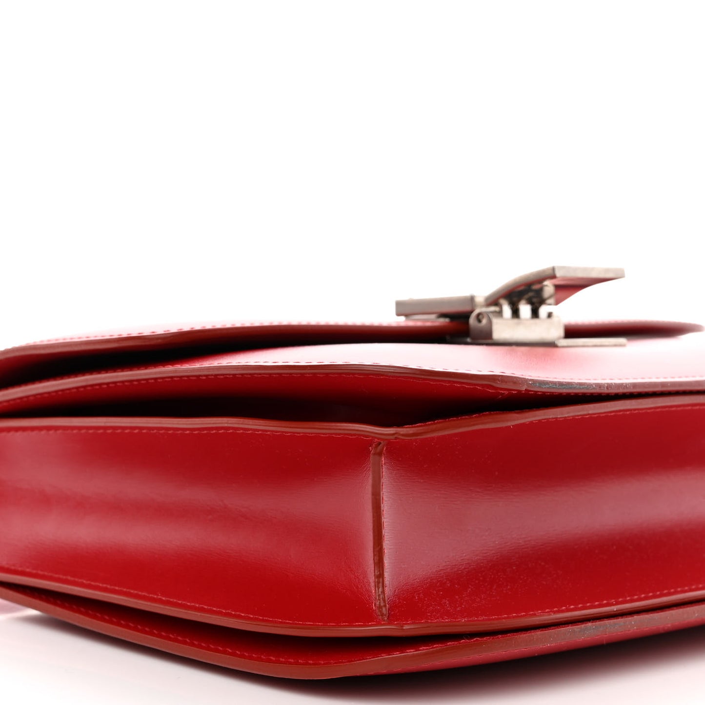Box Calfskin Medium Classic Box Flap Bag Red
