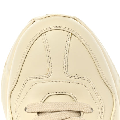 Gucci Calfskin Mens Gucci Disk Rhyton Sneakers 5 Ivory Red 10 of 11