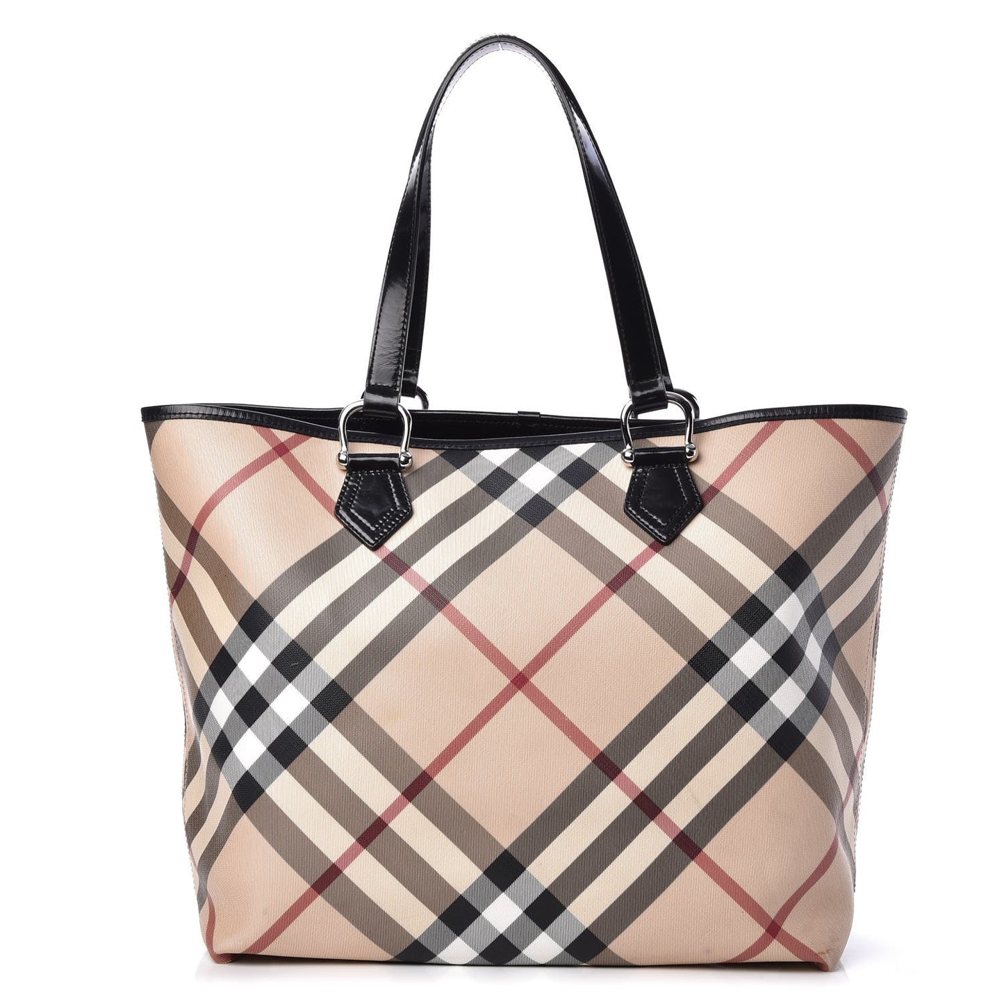 Nova Check Large Nickie Tote Black