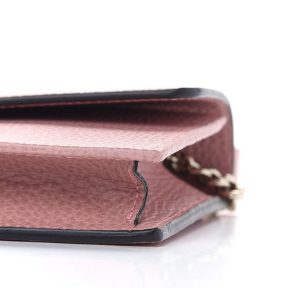 Gucci Dollar Calfskin Interlocking G Chain Wallet Soft Pink 9 of 9