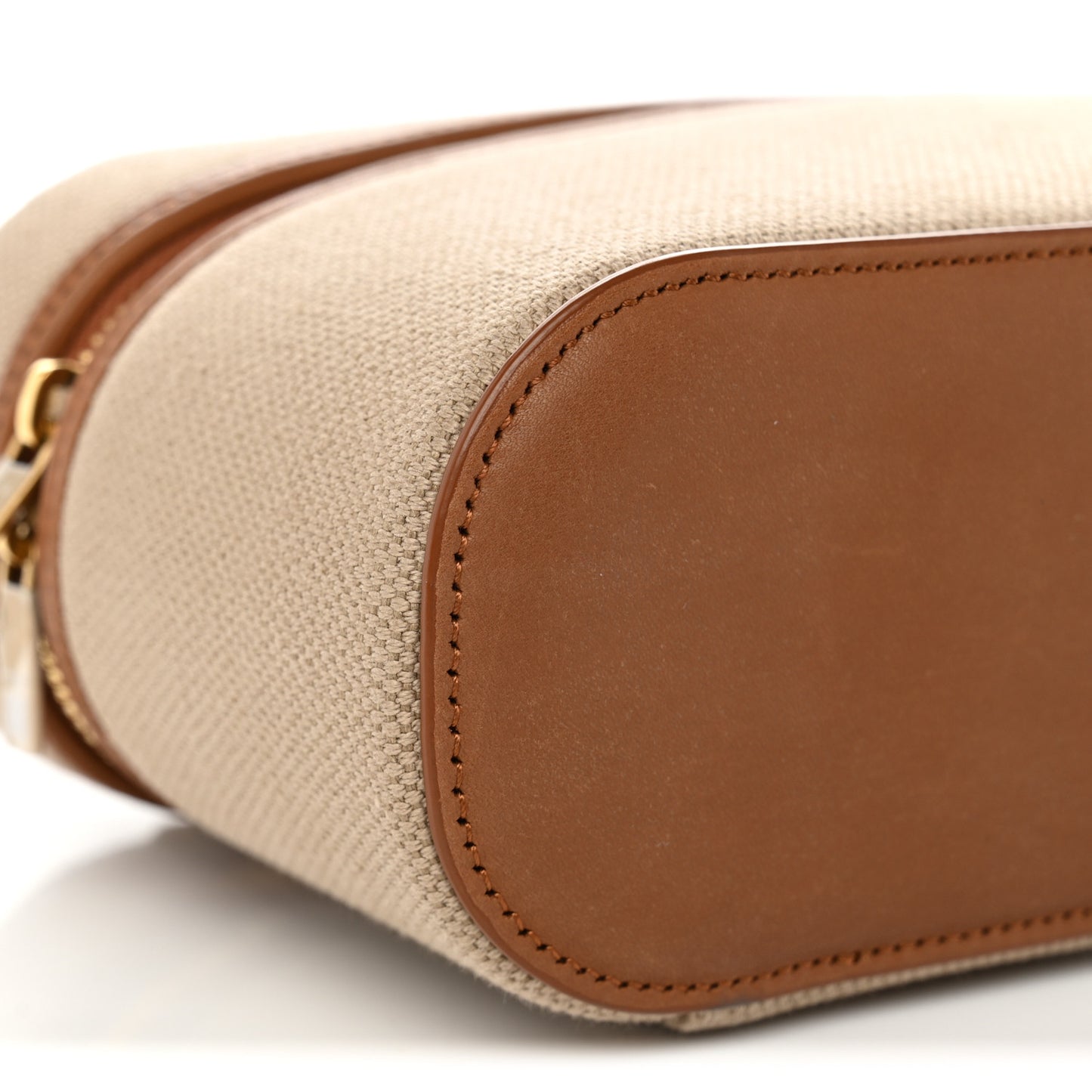 Canvas Calfskin Gaby Vanity Bag Desert Dust Brick