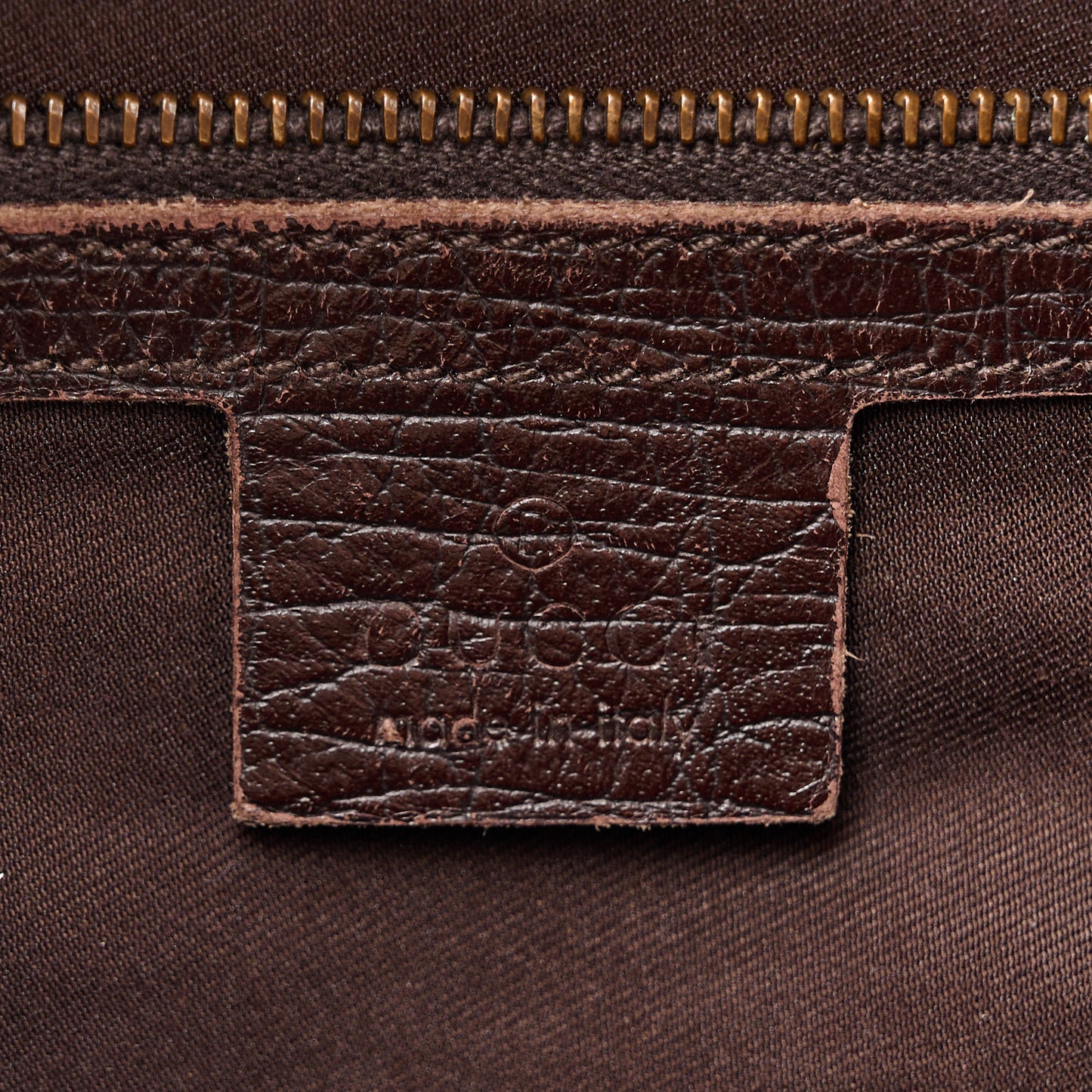 Monogram Medium Horsebit Chain Hobo Dark Brown