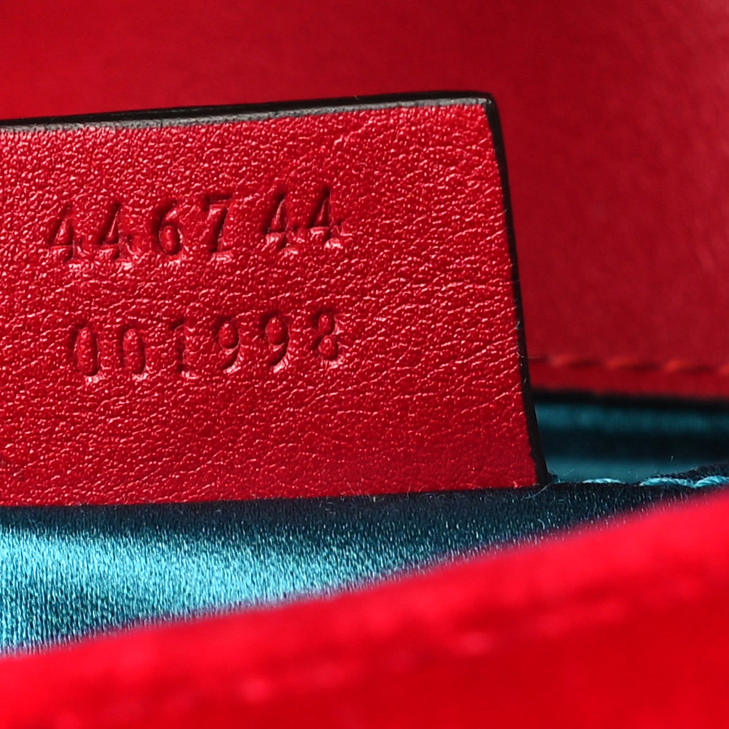 Gucci Velvet Matelasse Mini GG Marmont Shoulder Bag Hibiscus Red 7 of 17