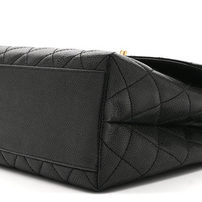Chanel Caviar Quilted Jumbo Kelly Flap Black 10 of 10