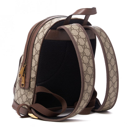 Gucci GG Supreme Monogram Calfskin Web Small Ophidia Day Backpack Beige Ebony New Acero 2 of 9