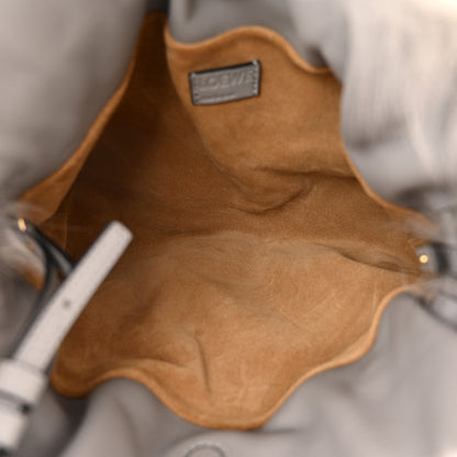 Loewe Shearling Flamenco Knot Clutch Grey 5 of 10