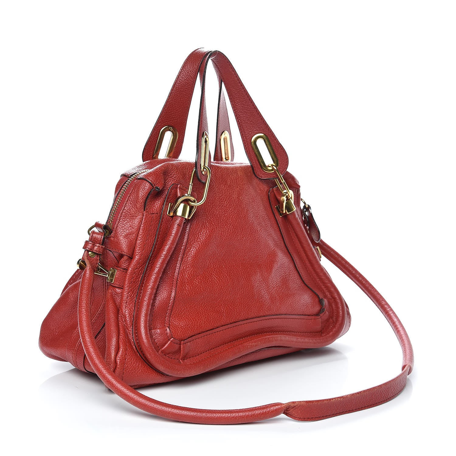 Chloe Calfskin Medium Paraty Holly Berry 3 of 20