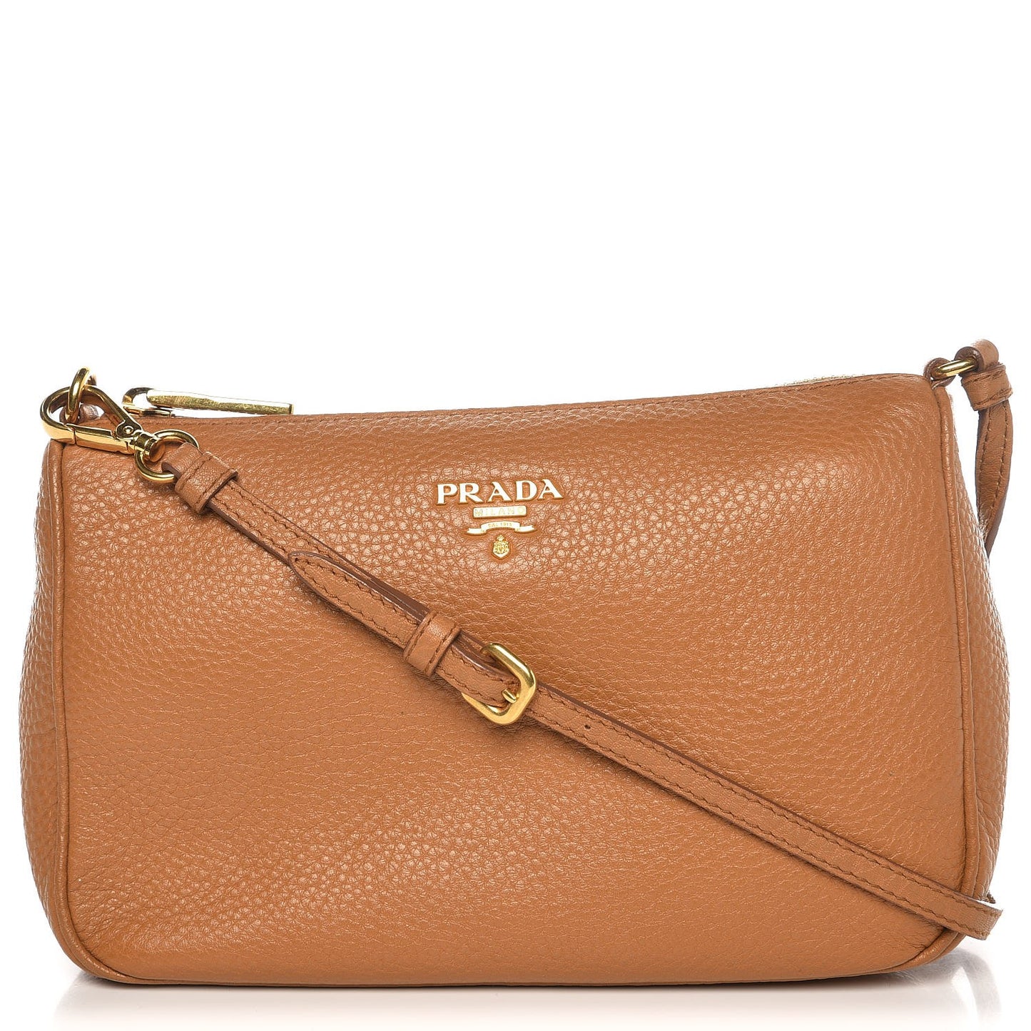 Vitello Daino Pochette Bag Caramel