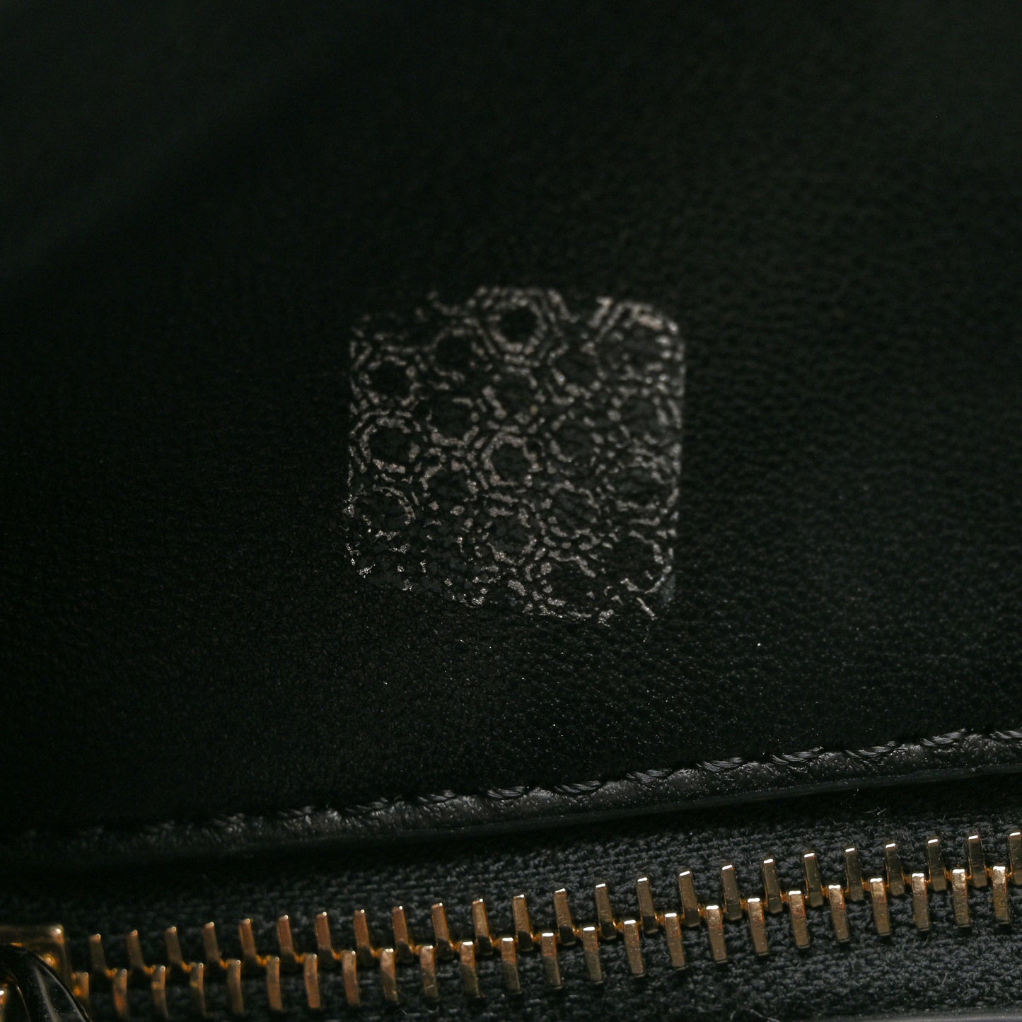 Pebbled Calfskin Rockstud Bowling Bag Black