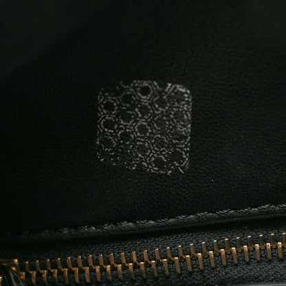 Valentino Garavani Pebbled Calfskin Rockstud Bowling Bag Black 10 of 10