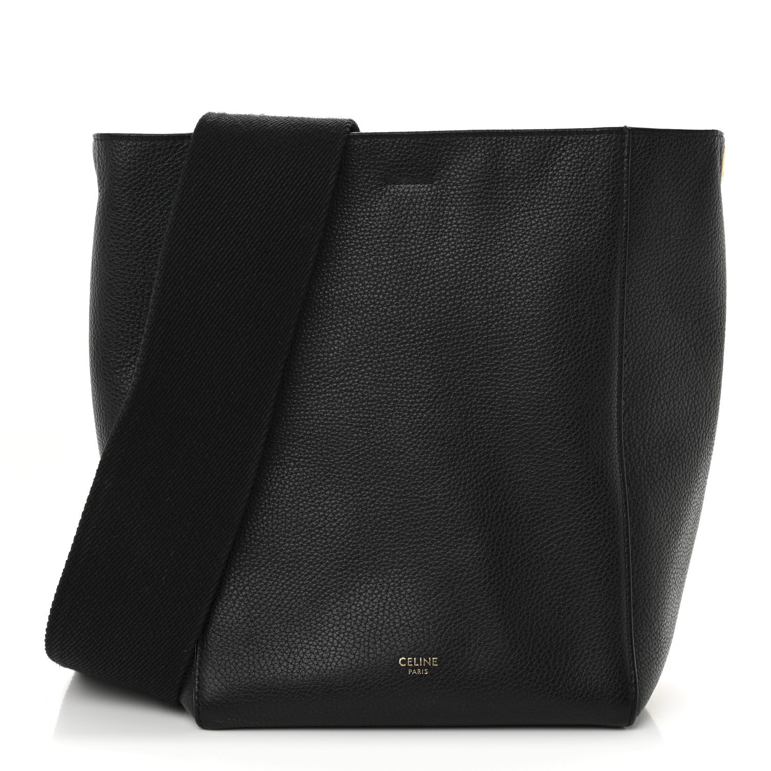 Celine Soft Grained Calfskin Small Sangle Bucket Bag Black 1 of 13