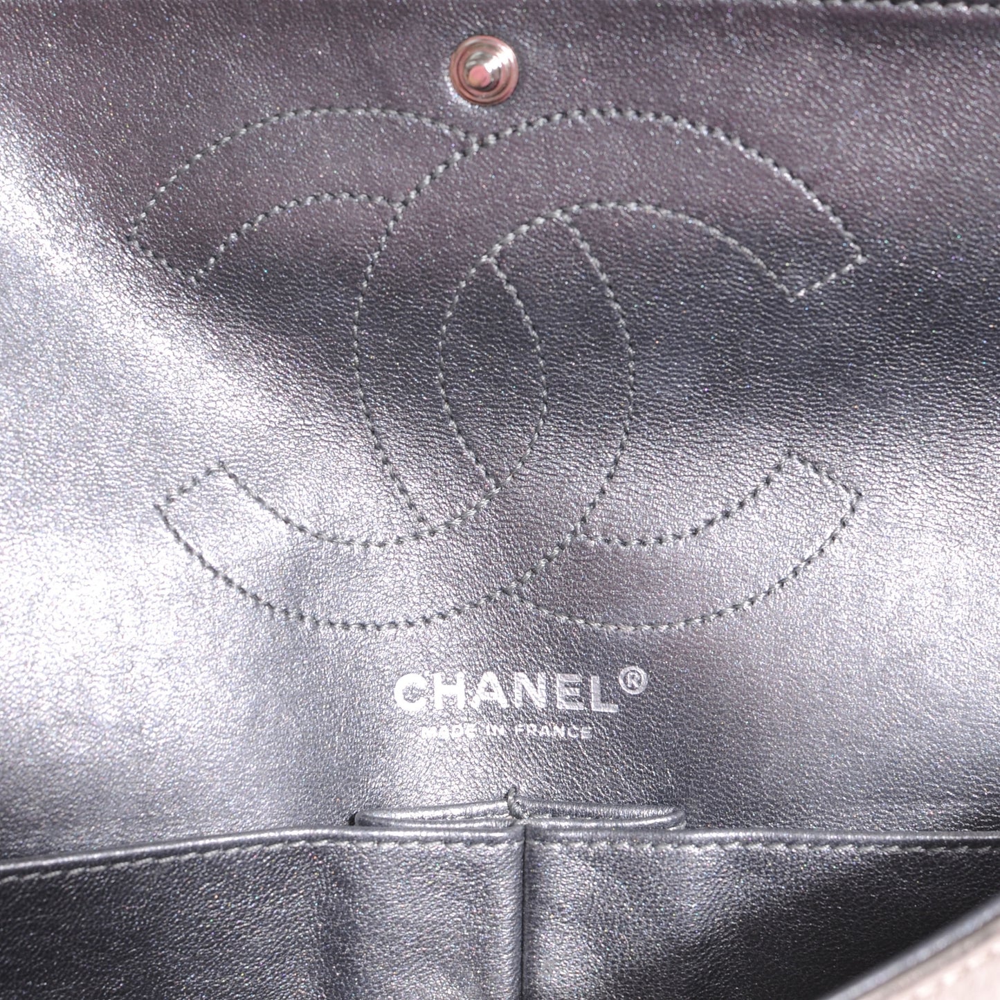 Aged Calfskin 2.55 Reissue 226 Flap Metallic Silver