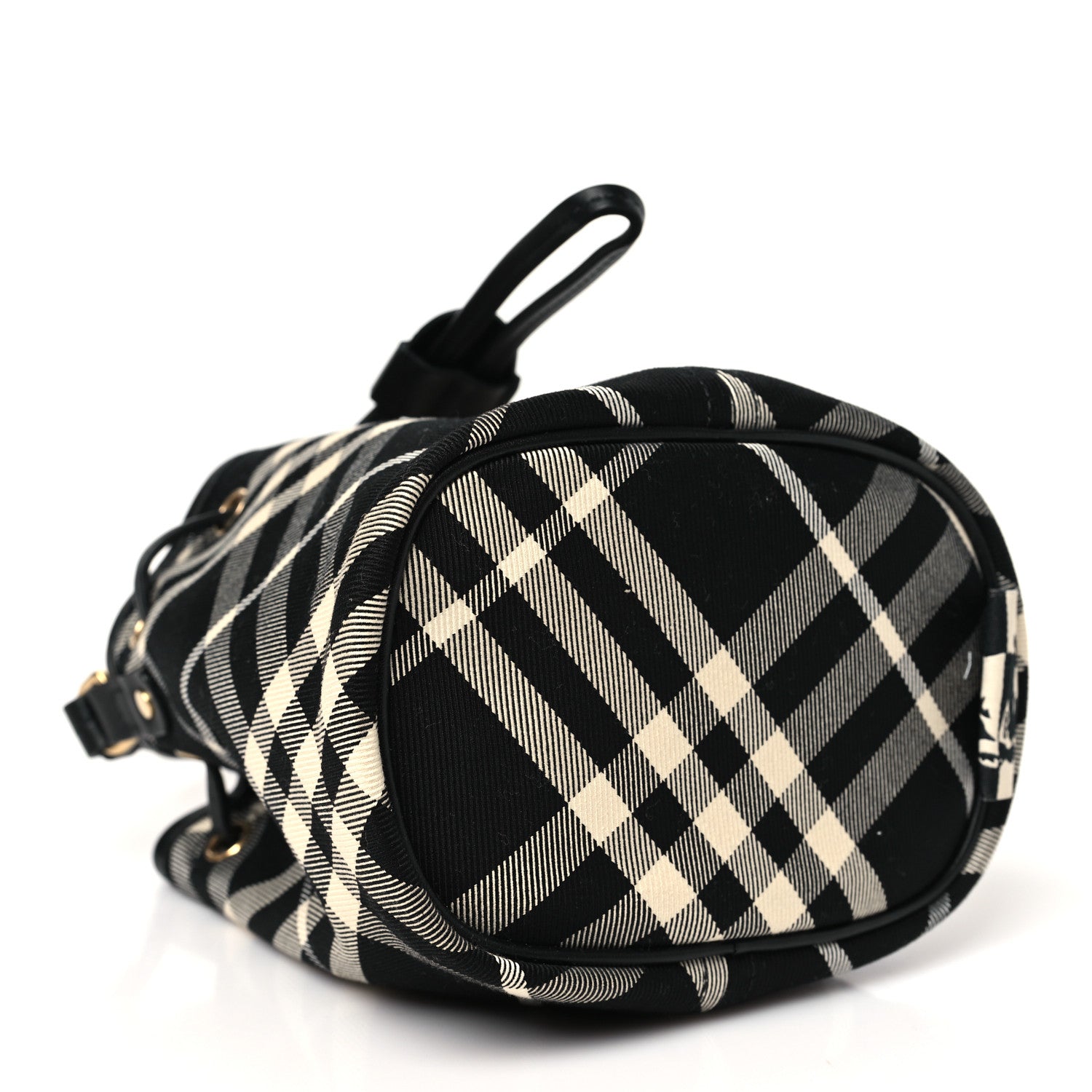 Burberry Check Mini Drawstring Pouch Black Calico 4 of 10