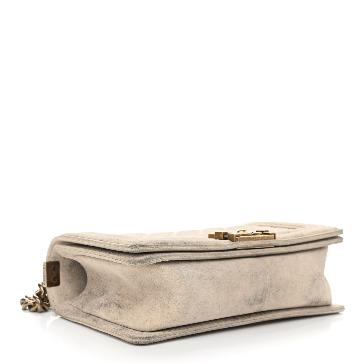 Chanel Iridescent Calfskin Quilted Medium Boy Flap Beige 3 of 9