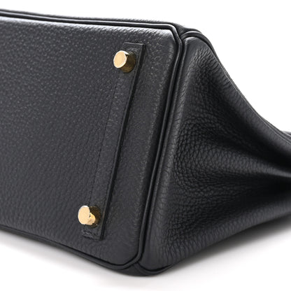 Hermes Togo Verso Birkin 25 Black Toundra 10 of 11