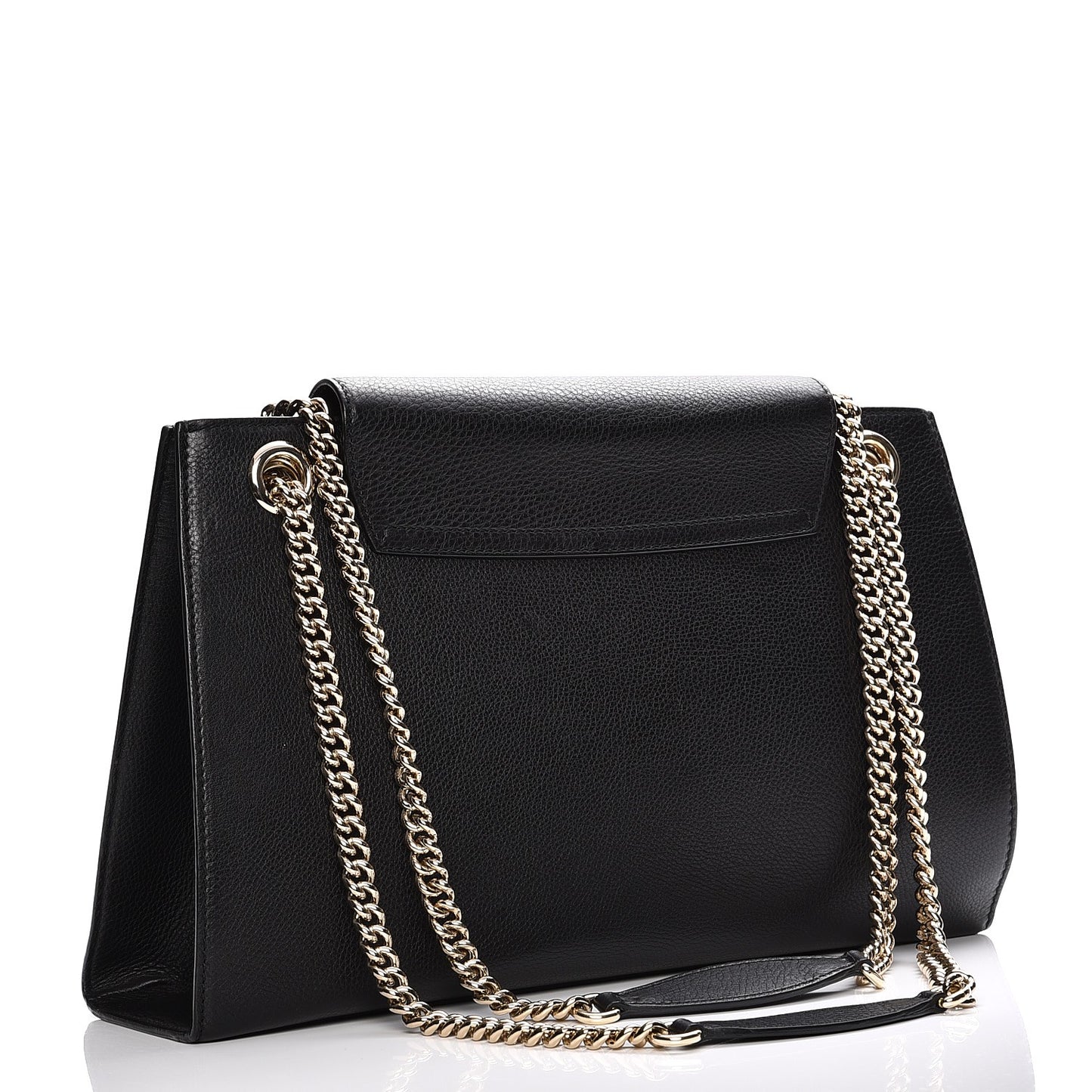 Cellarius Calfskin Large Emily Chain Shoulder Bag Black