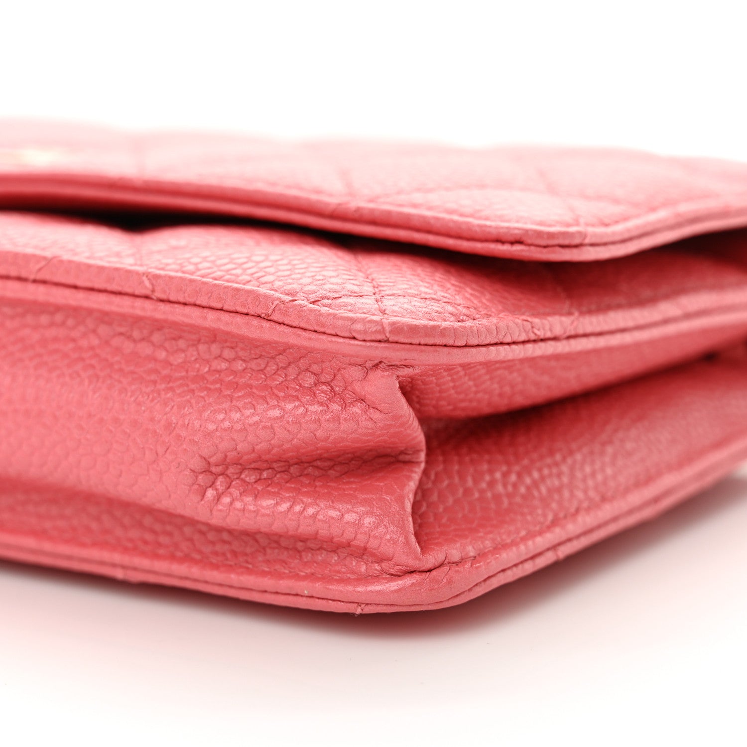 Chanel Caviar Quilted Wallet on Chain WOC Pink 11 of 11