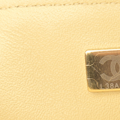 Chanel Tweed Quilted Mini Rectangular Flap Yellow Black 7 of 10