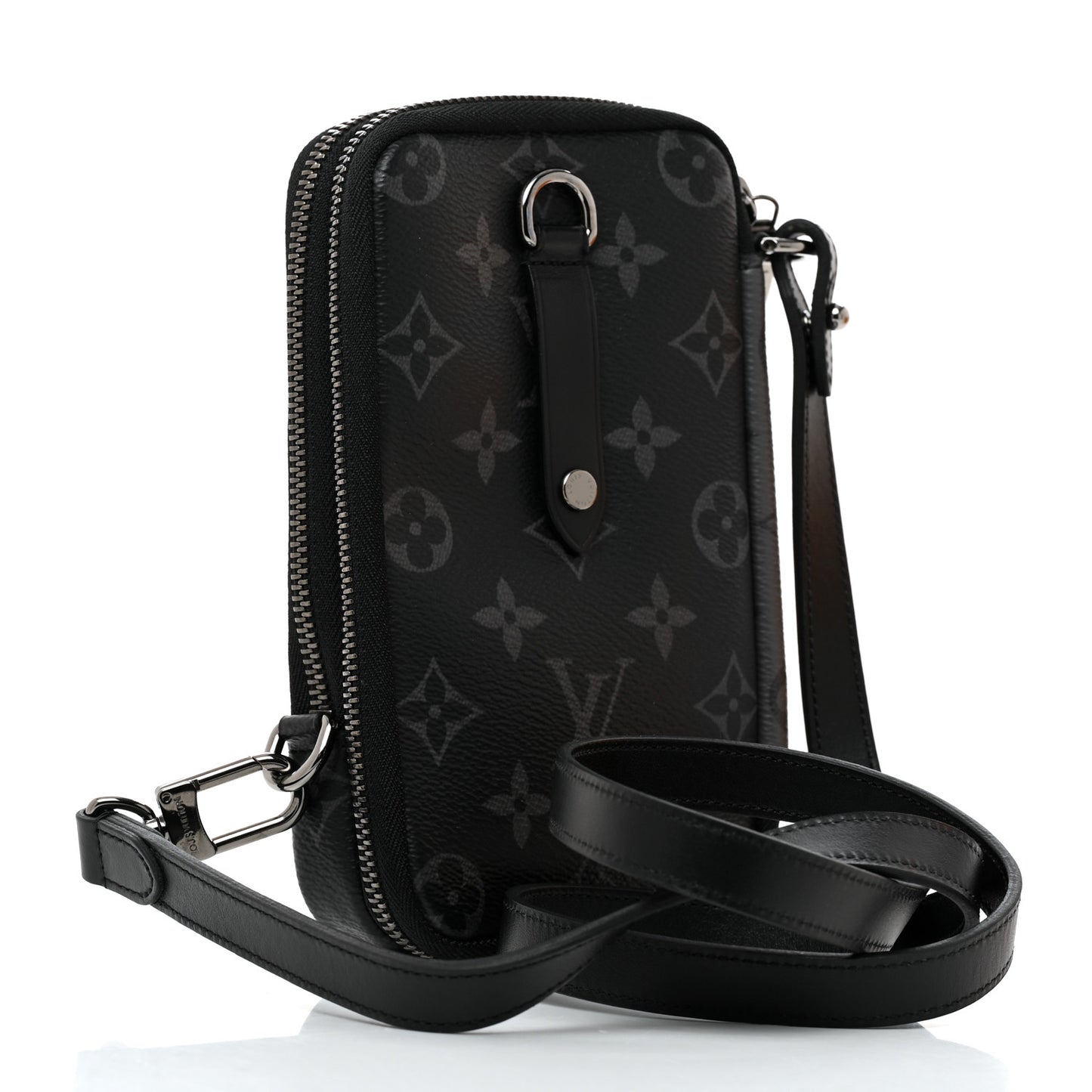 Monogram Eclipse Reverse Double Phone Pouch