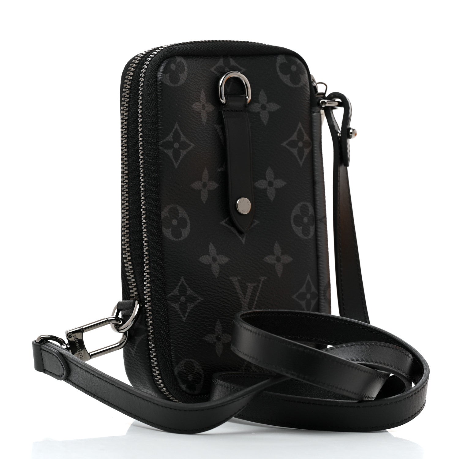 Louis Vuitton Monogram Eclipse Reverse Double Phone Pouch 3 of 8