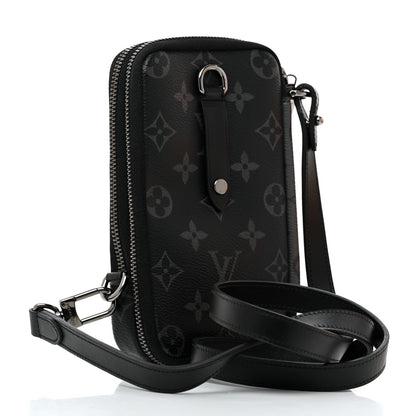 Louis Vuitton Monogram Eclipse Reverse Double Phone Pouch 3 of 8