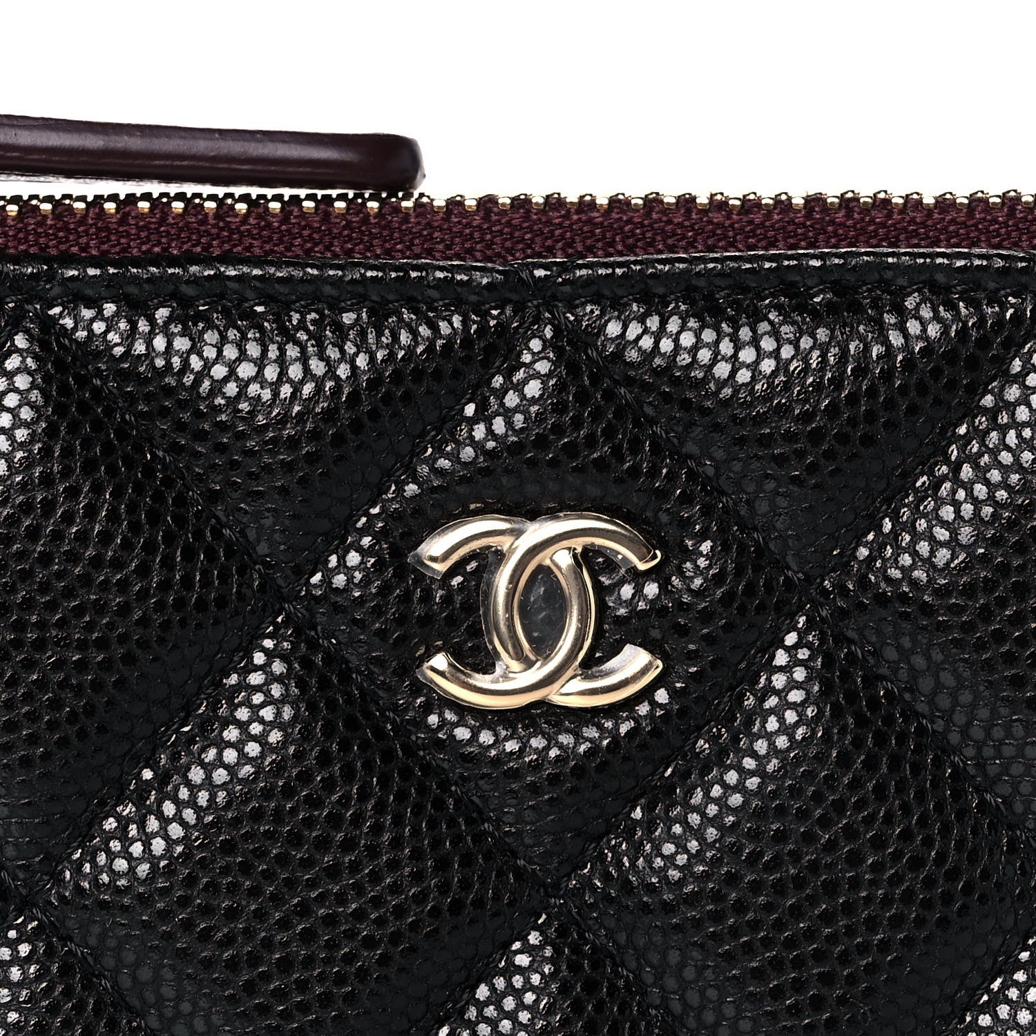Chanel Caviar Quilted Small Cosmetic Case Black 8 of 11