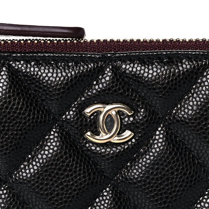 Chanel Caviar Quilted Small Cosmetic Case Black 8 of 11