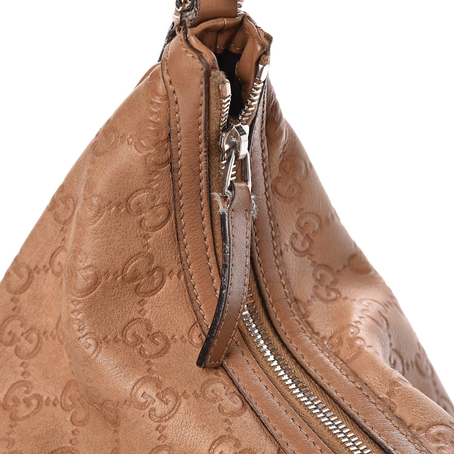 Gucci Guccissima Large GG Twins Hobo Brown 11 of 12