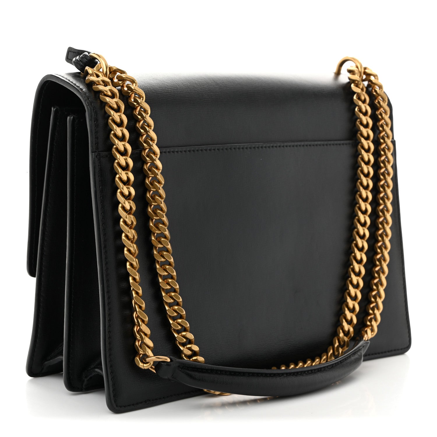 Saint Laurent Calfskin Large Monogram Sunset Black 3 of 11