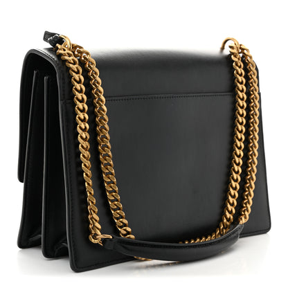 Saint Laurent Calfskin Large Monogram Sunset Black 3 of 11
